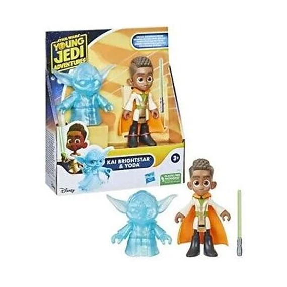 Star Wars a fiatal jedi óvodáskorú figura,Kai Brightstar és Yoda