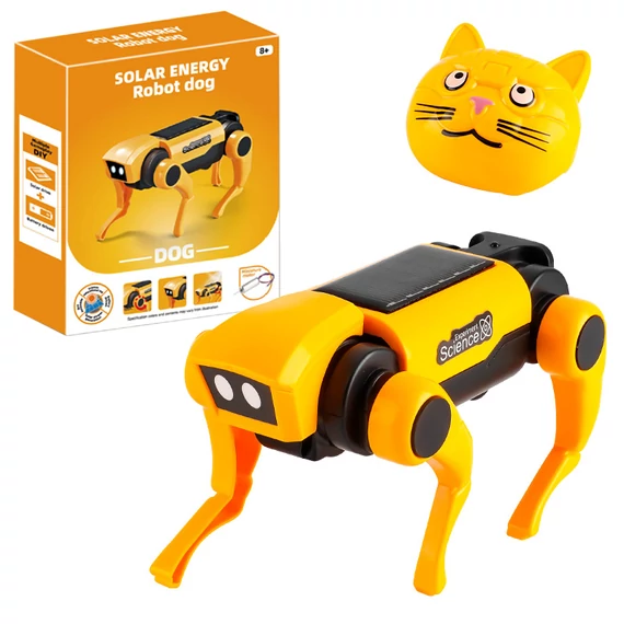 Összeszerelhető napelemes robotkutya