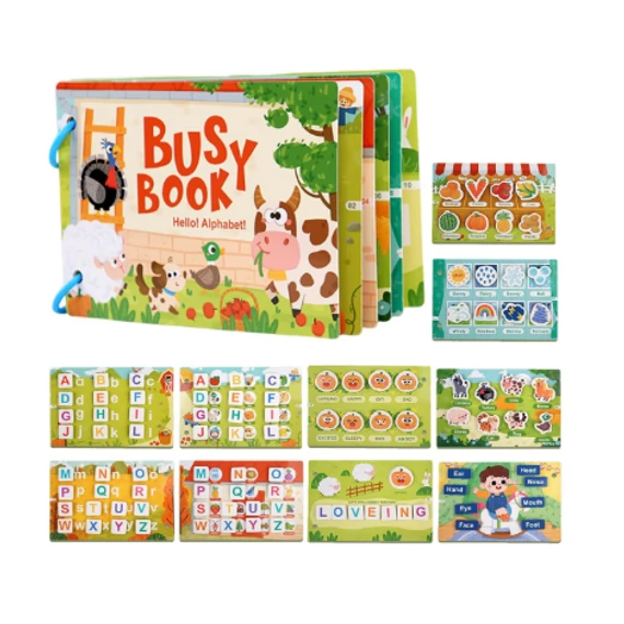 Busy Book - Csináld magad fejlesztő könyv - Állatok