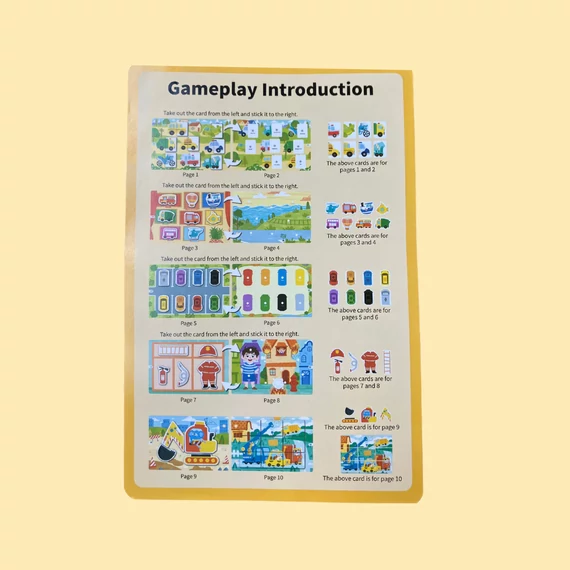 Busy Book - Csináld magad fejlesztő könyv - Járművek