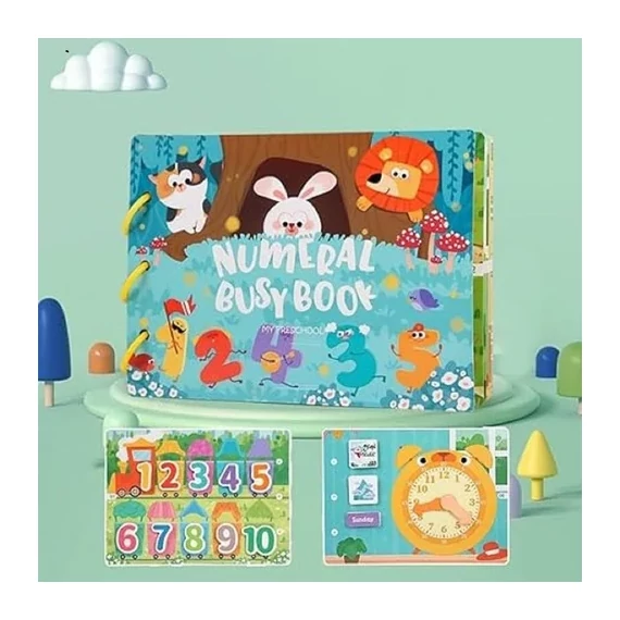 Számos Busy Book - Csináld magad fejlesztő könyv - A számok