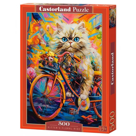 500 db-os puzzle -  Cica biciklivel - Castorland