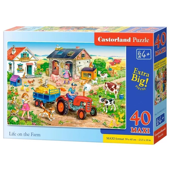 Élet a farmon - 40 Maxi Puzzle - Castorland