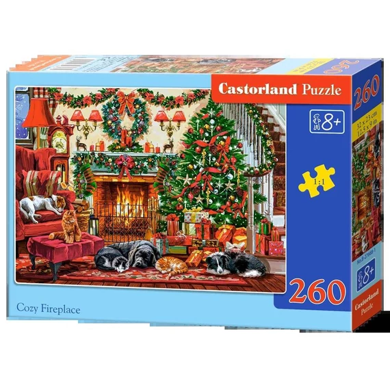 260 db-os puzzle -  A karácsonyi kandalló meleg