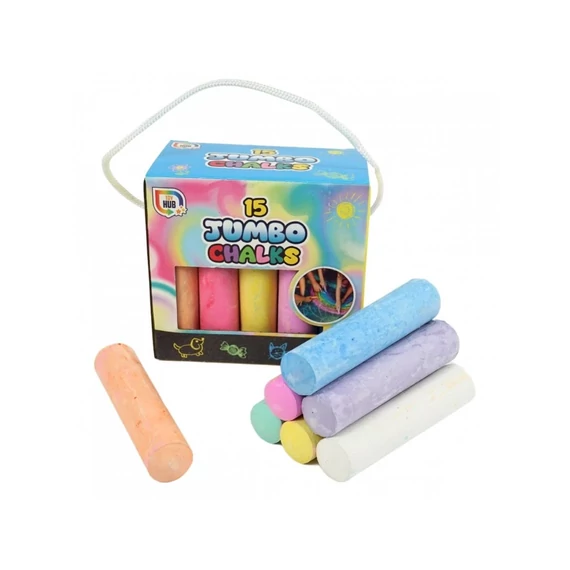 Aszfaltkréta - Jumbo Chalk, 15 darab