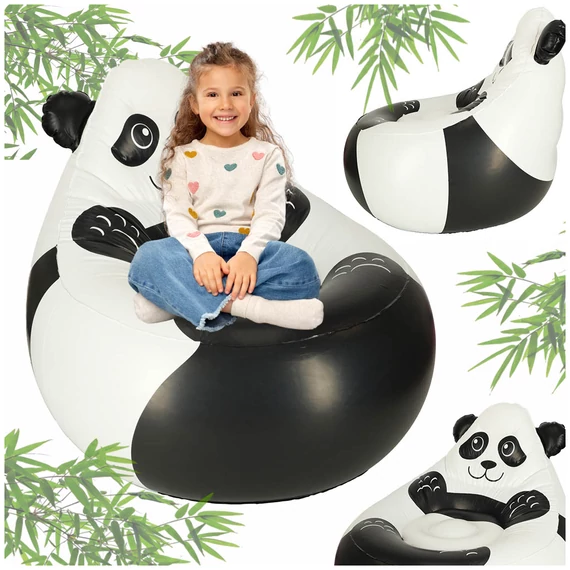 Felfújható fotel gyerekeknek - panda