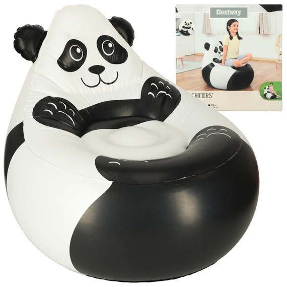 Felfújható fotel gyerekeknek - panda