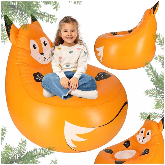 Felfújható fotel gyerekeknek - róka