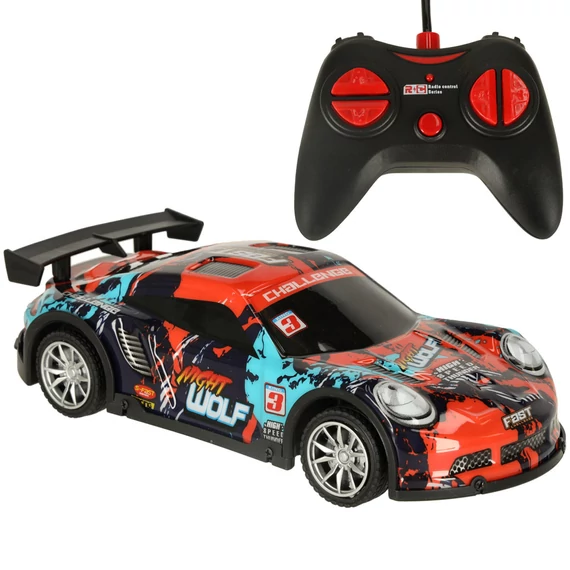 RC távirányítós sportautó (kék-piros)