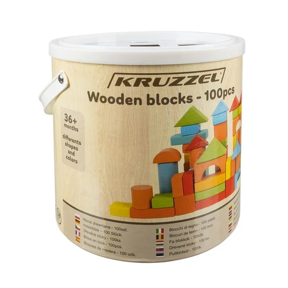 Éptőkocka készlet vödörben - 28 db