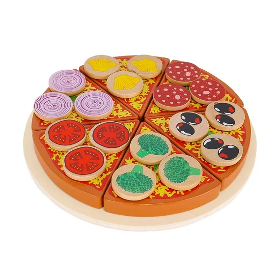 Vágható fa pizza készlet