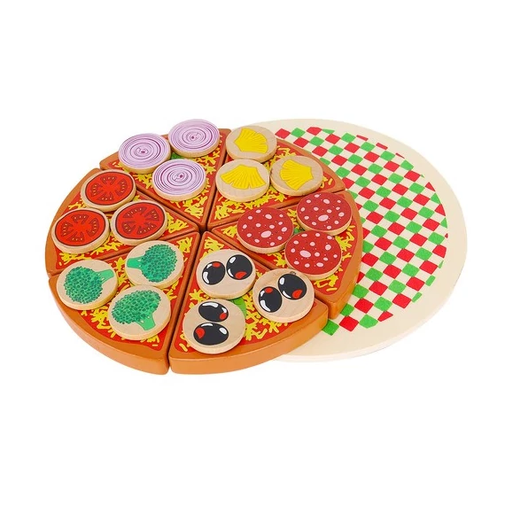 Vágható fa pizza készlet