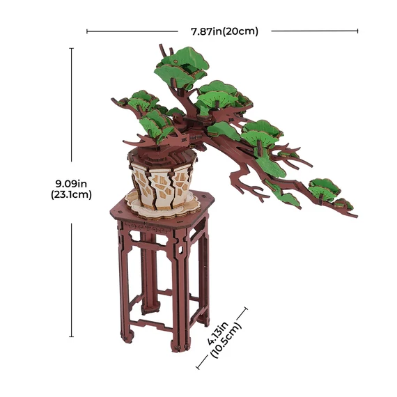 3D puzzle - Örökzöld Bonsai