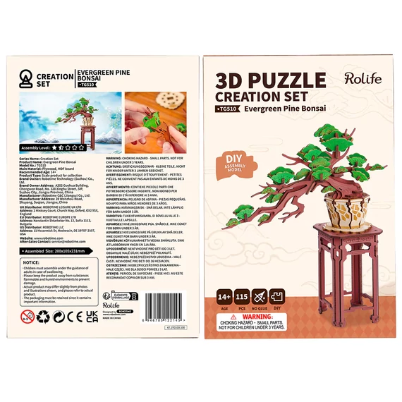 3D puzzle - Örökzöld Bonsai
