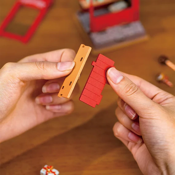 Adventi vásár, Kakaó stand - DIY miniatűr ház puzzle