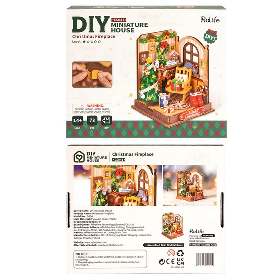 Karácsonyi sarok - DIY miniatűr ház puzzle
