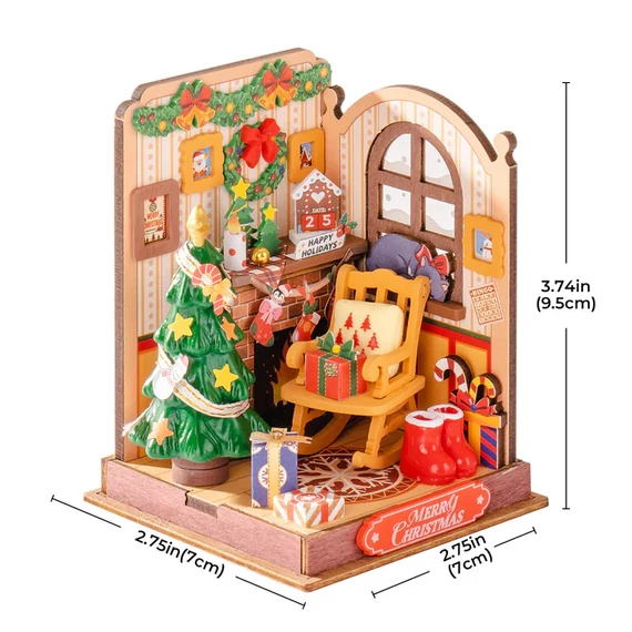 Karácsonyi sarok - DIY miniatűr ház puzzle