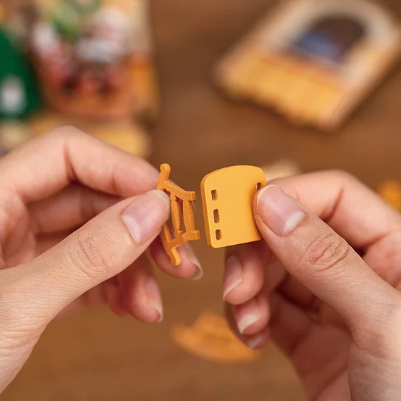 Karácsonyi sarok - DIY miniatűr ház puzzle
