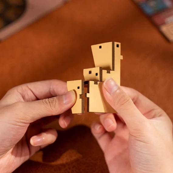 Könyvesbolt könyvsarok, könyvtámasz - 3d prémium puzzle