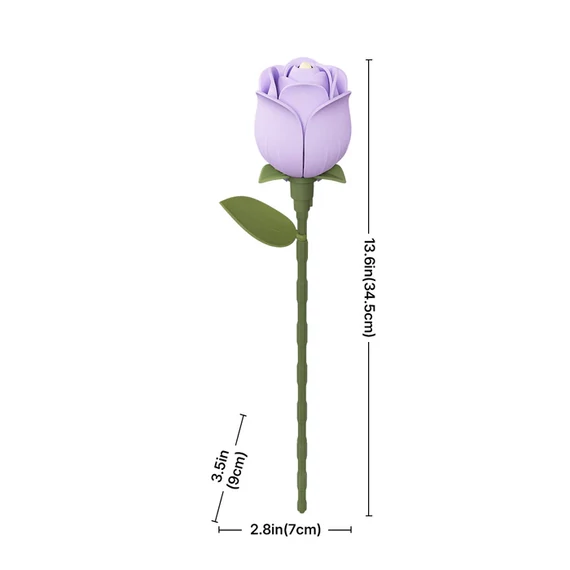 ROKR 3D Puzzle - levendula rózsa virág