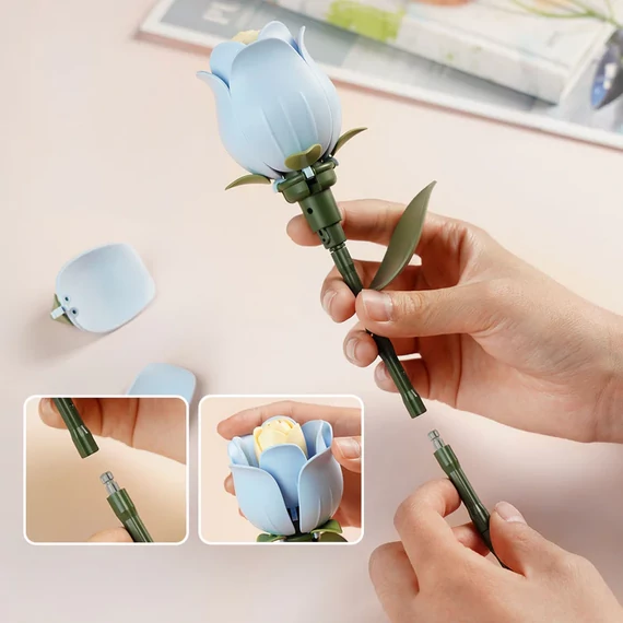 ROKR 3D Puzzle - levendula rózsa virág
