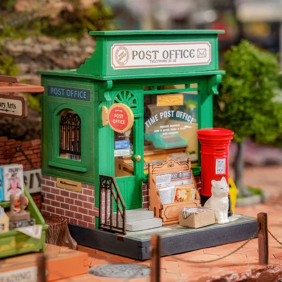 Century postahivatal - DIY miniatűr ház puzzle