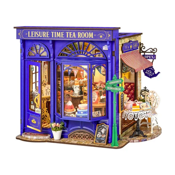 ROKR 3D Puzzle - Teaház - miniatűr házikó