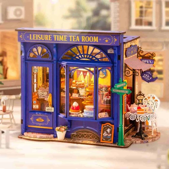 Teaház - miniatűr házikó - 3D prémium puzzle