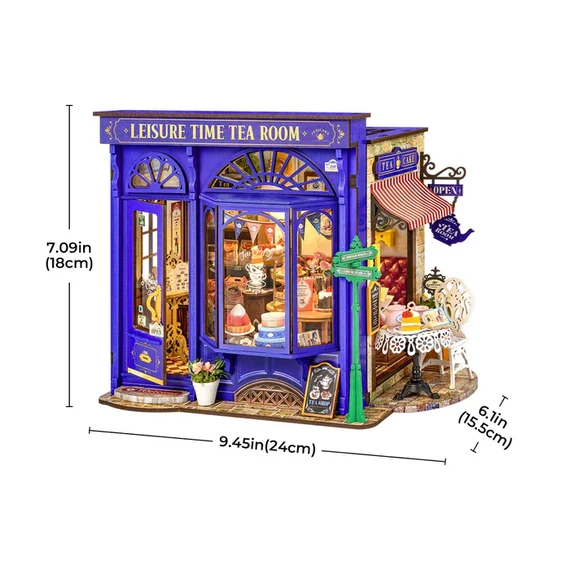 Teaház - miniatűr házikó - 3D prémium puzzle
