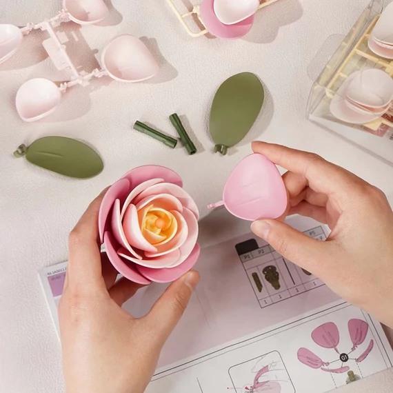ROKR 3D Puzzle - kamélia virág