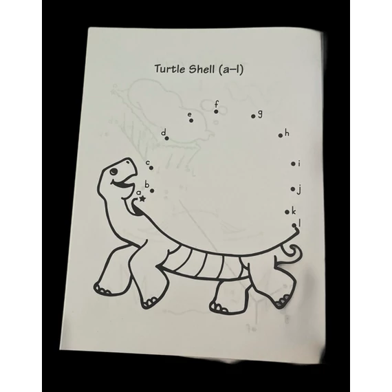 Dot-to-dot Ábécé - Kösd össze! színező, zsiráf