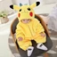 Állatos kezeslábas babáknak télre - Pikachu - 100 cm